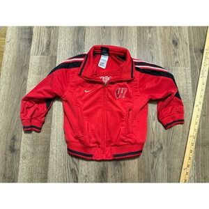 Nike Jacket, Toddler size 3T, Red Black White, Wisconsin Badger, Full Zip